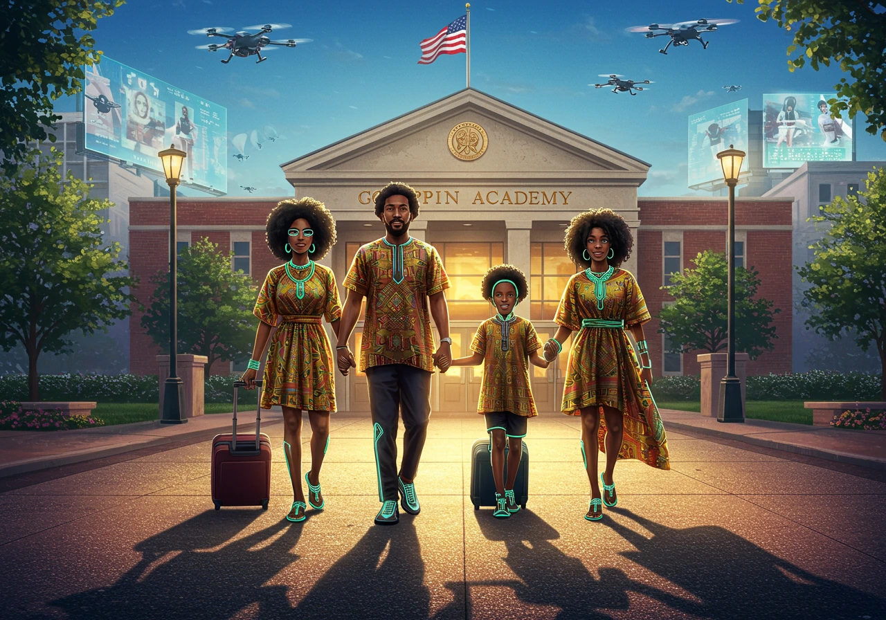 Afrofuturism created on Craiyon