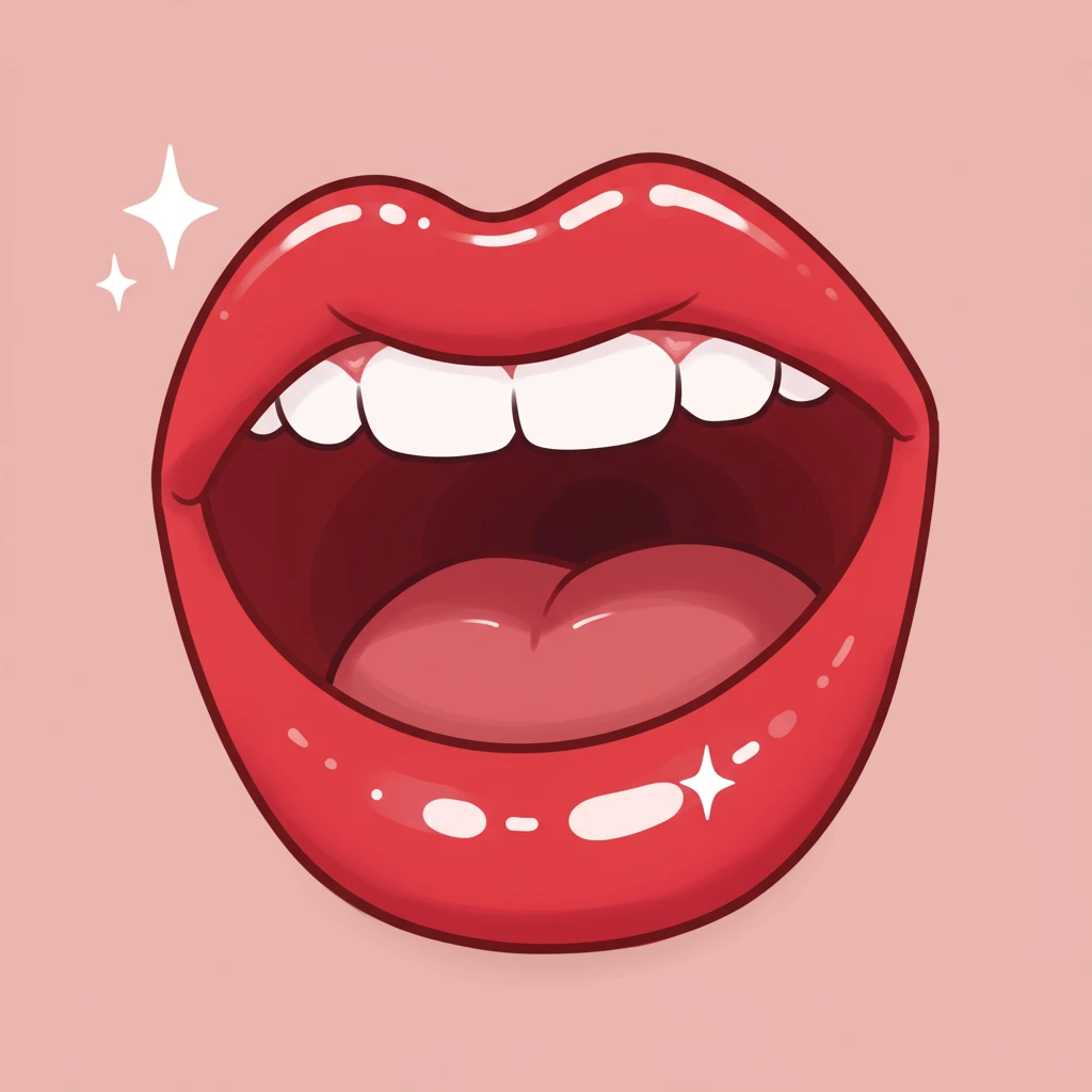 Lips created on Craiyon