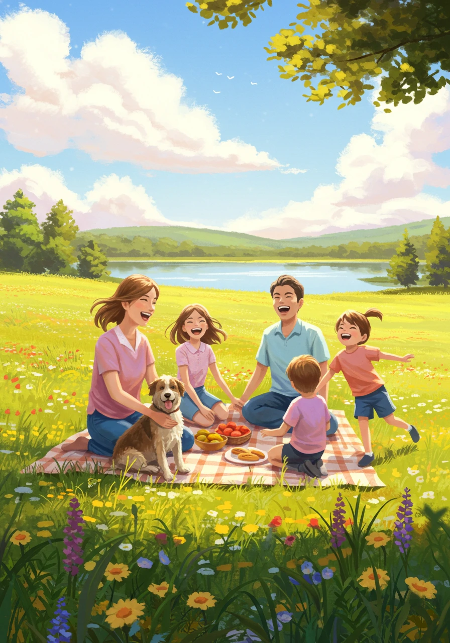 Picnic created on Craiyon