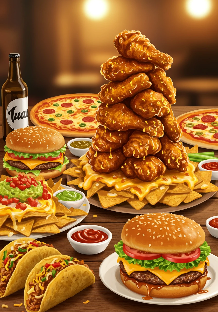 Fast food created on Craiyon