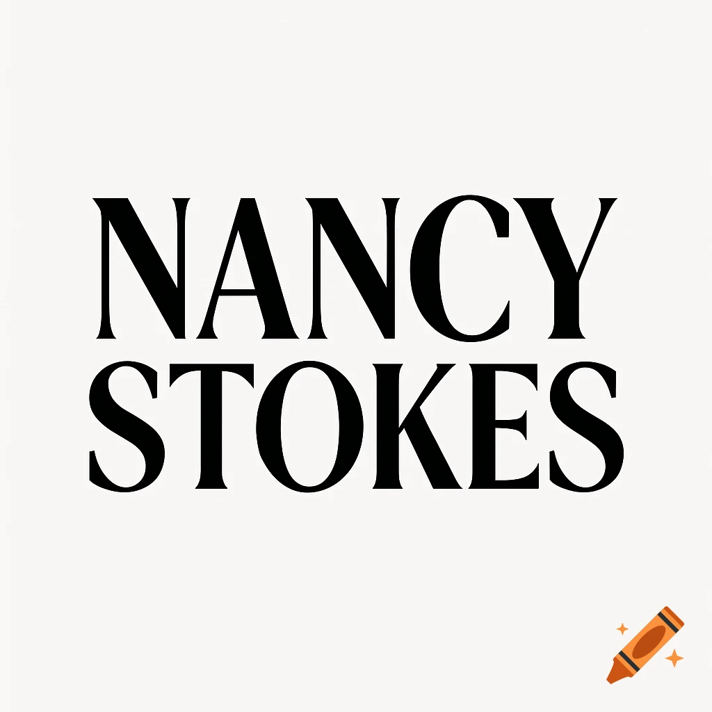 Black text logo on a white background reading 'NANCY STOKES'