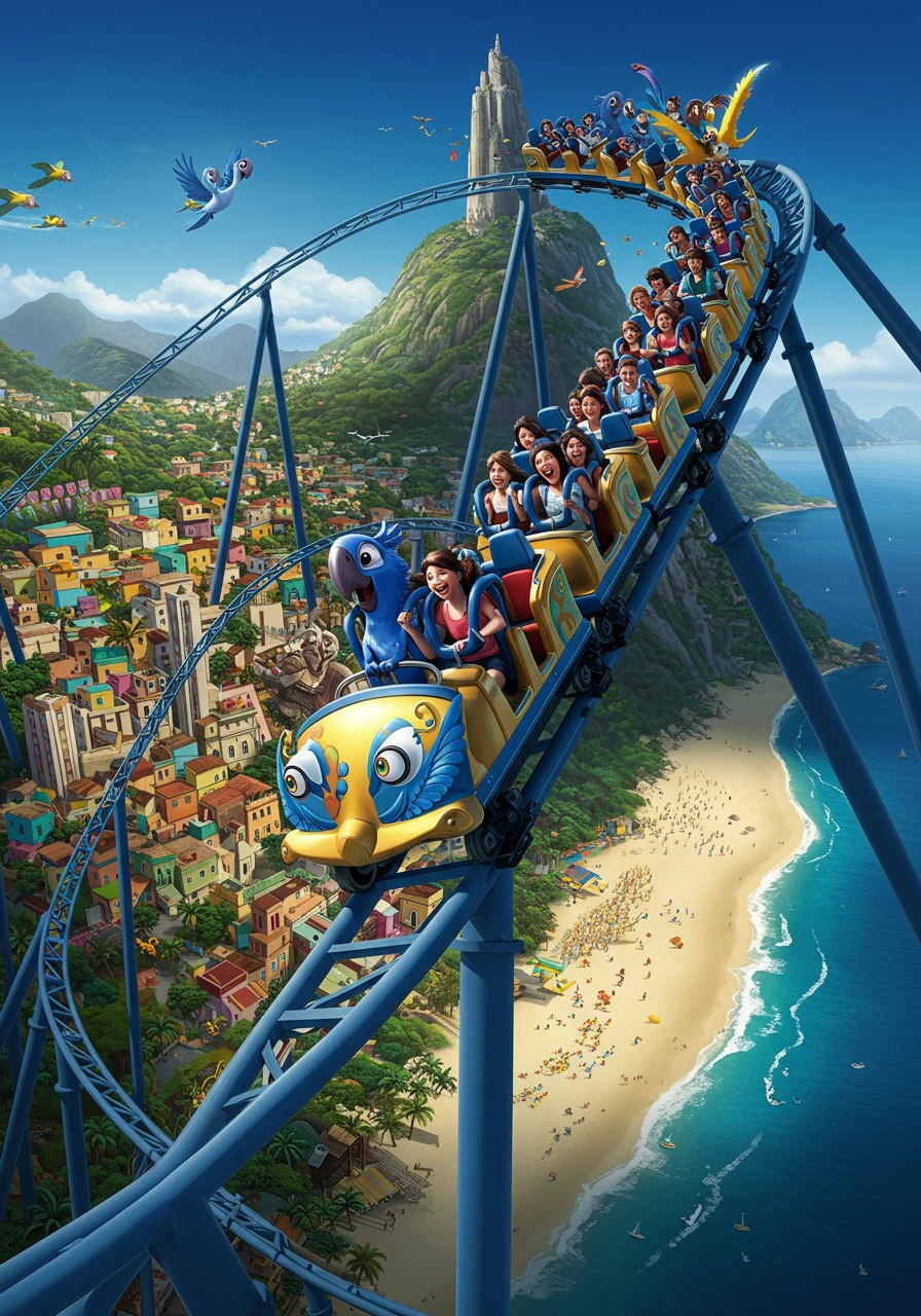 Roller coaster created on Craiyon