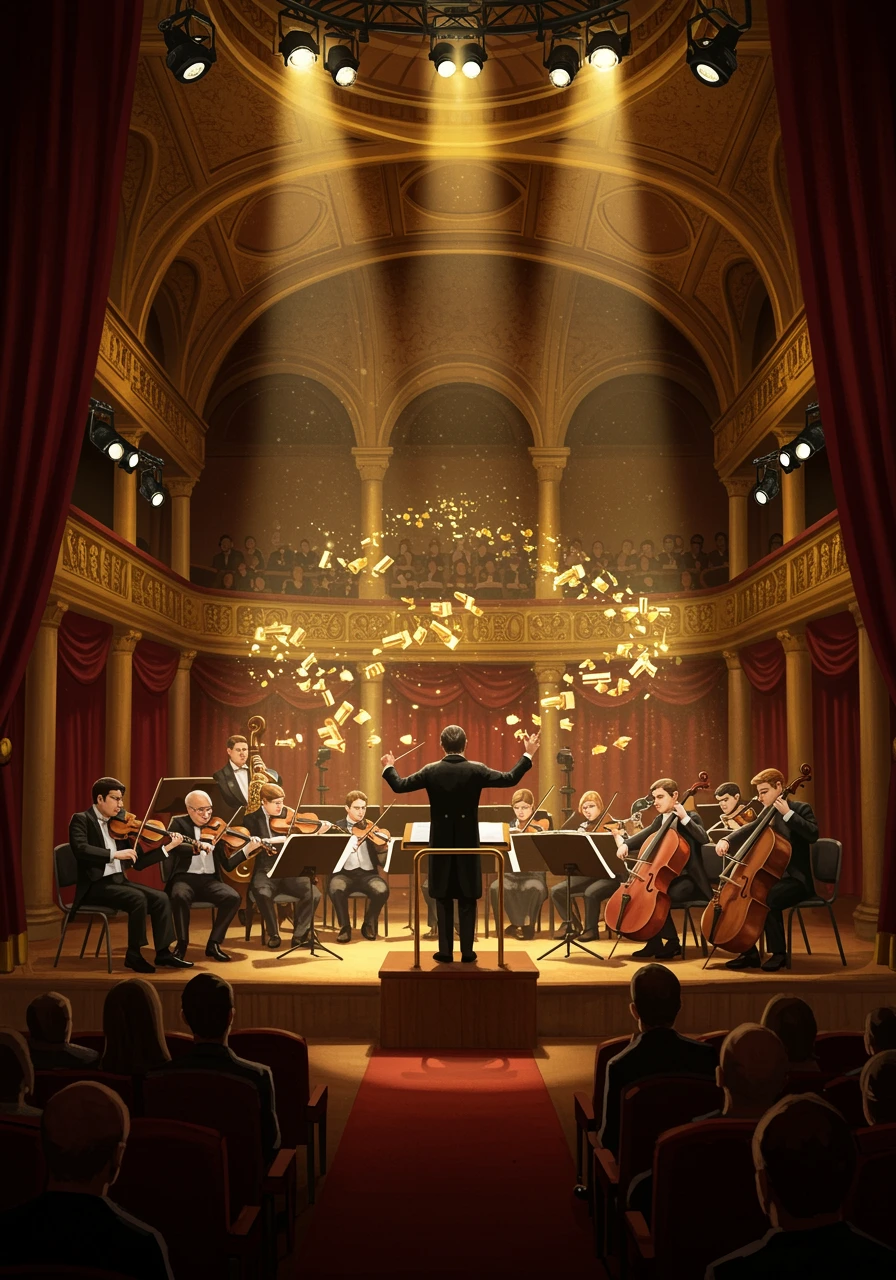 Orchestra created on Craiyon