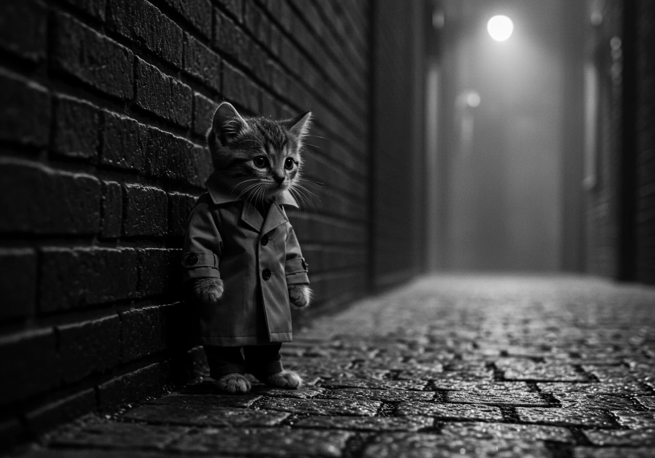 Film noir created on Craiyon