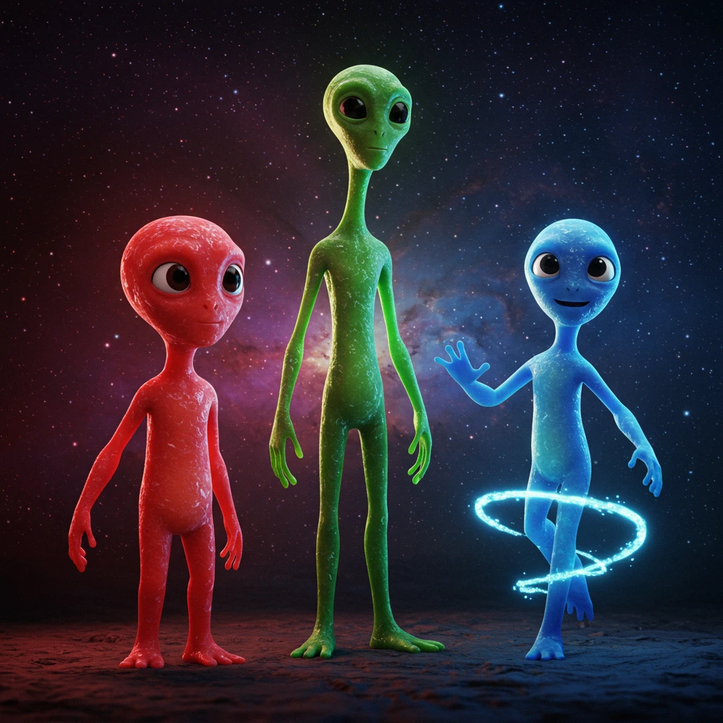 Aliens created on Craiyon