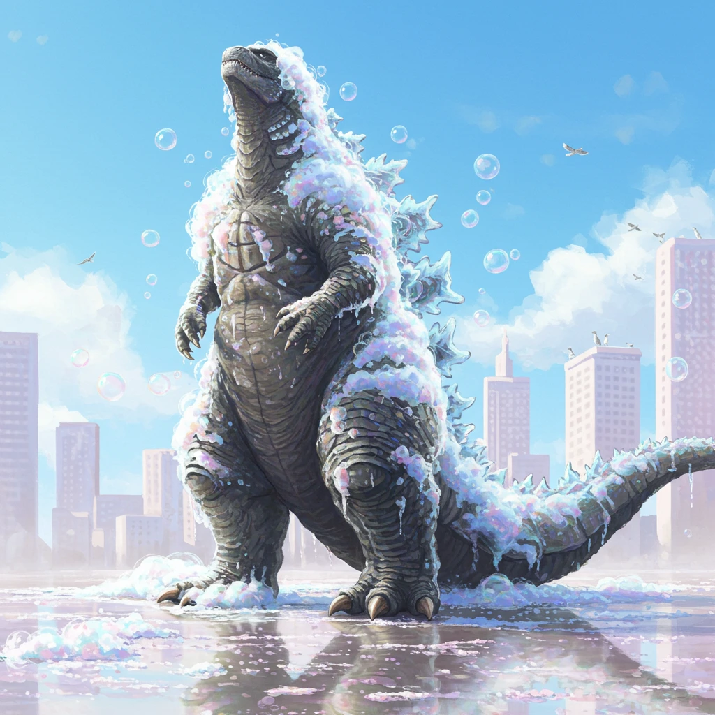 Godzilla created on Craiyon