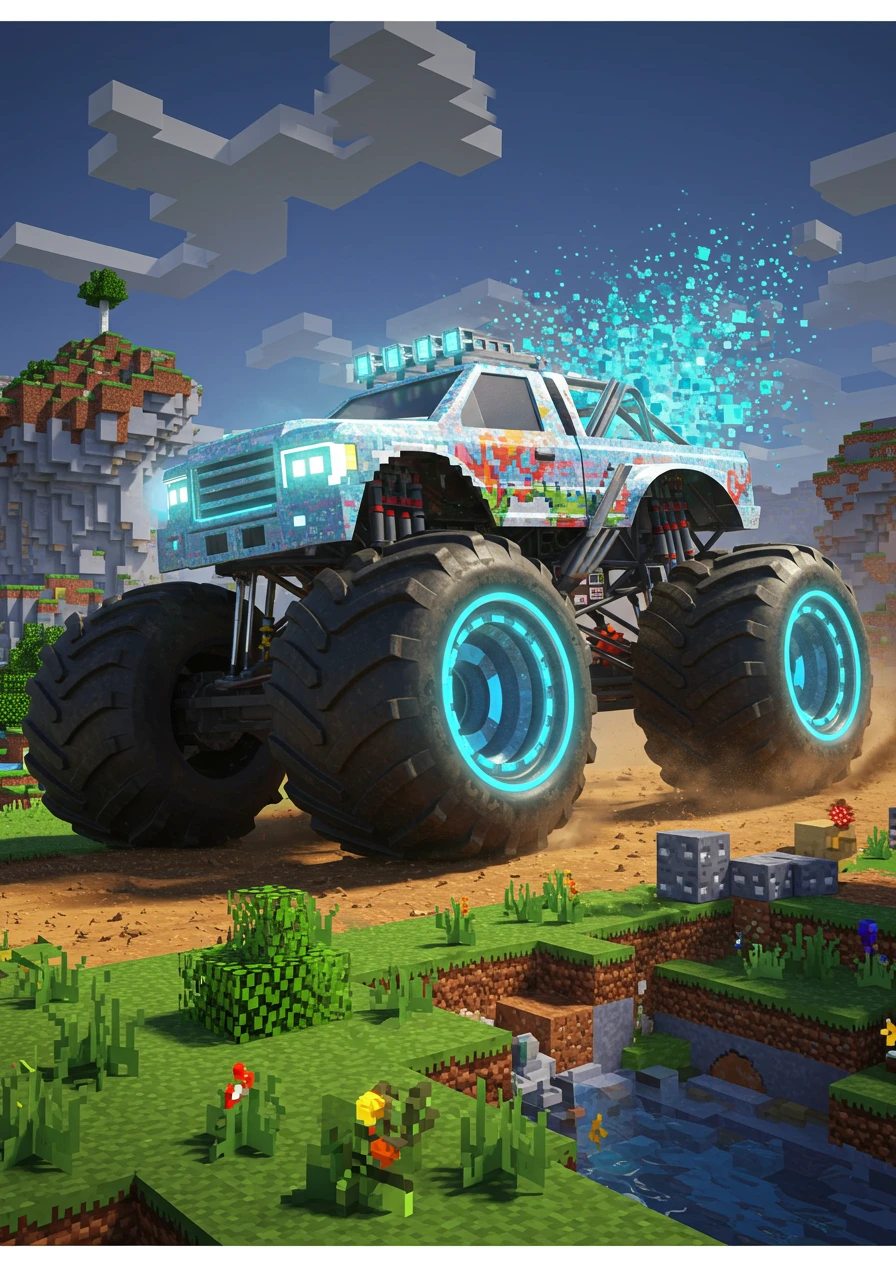Monster truck created on Craiyon
