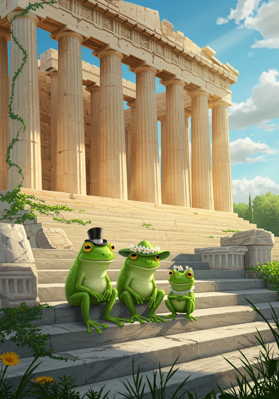 Frogs created on Craiyon