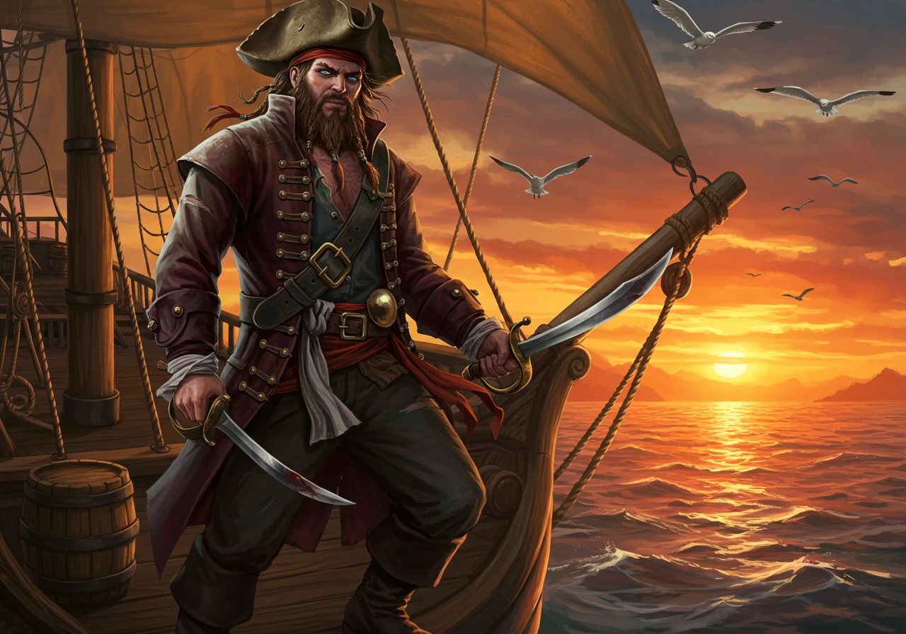 Pirate created on Craiyon