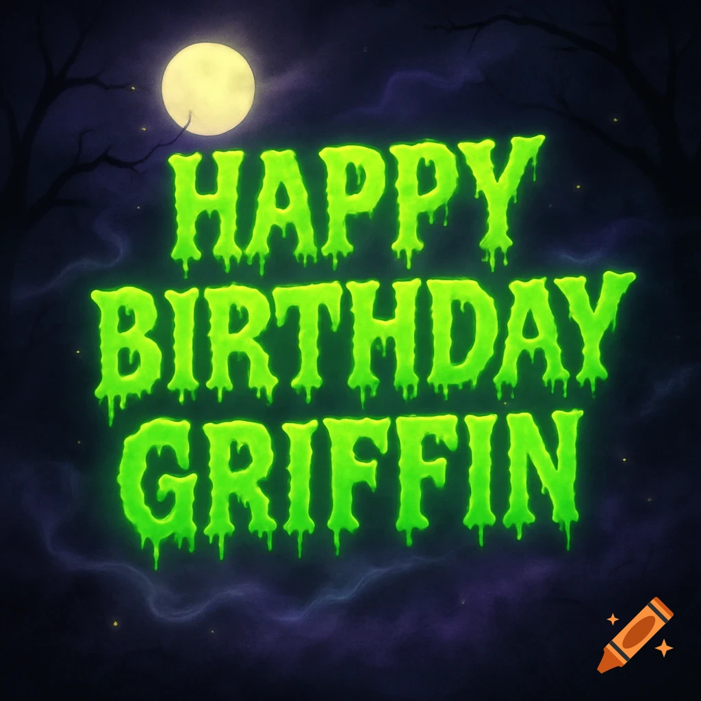 Creepy Happy Birthday Sign created on Craiyon, image size:1024x1024