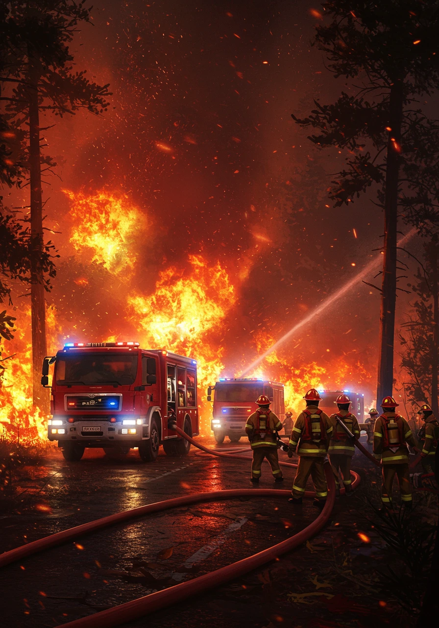 Firefighting created on Craiyon