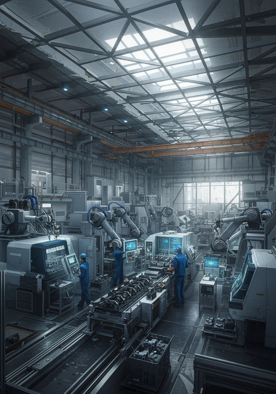 Factory created on Craiyon