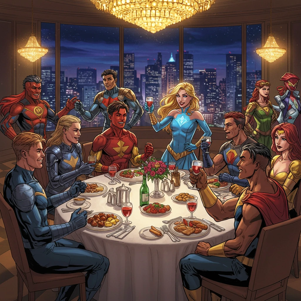 Comic book art created on Craiyon