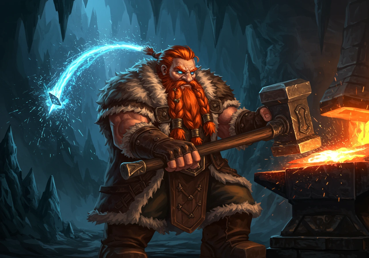 Blacksmith created on Craiyon