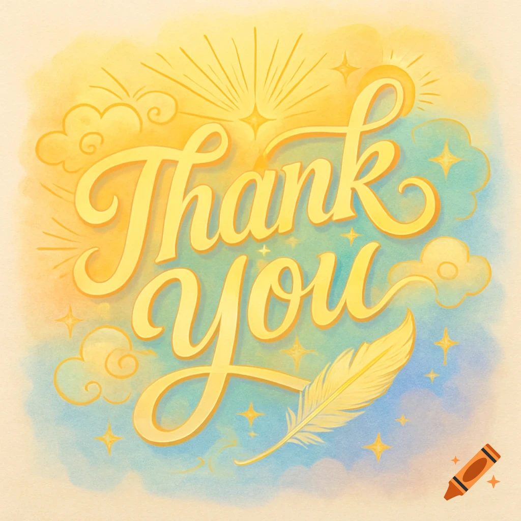 A yellow script font spells 