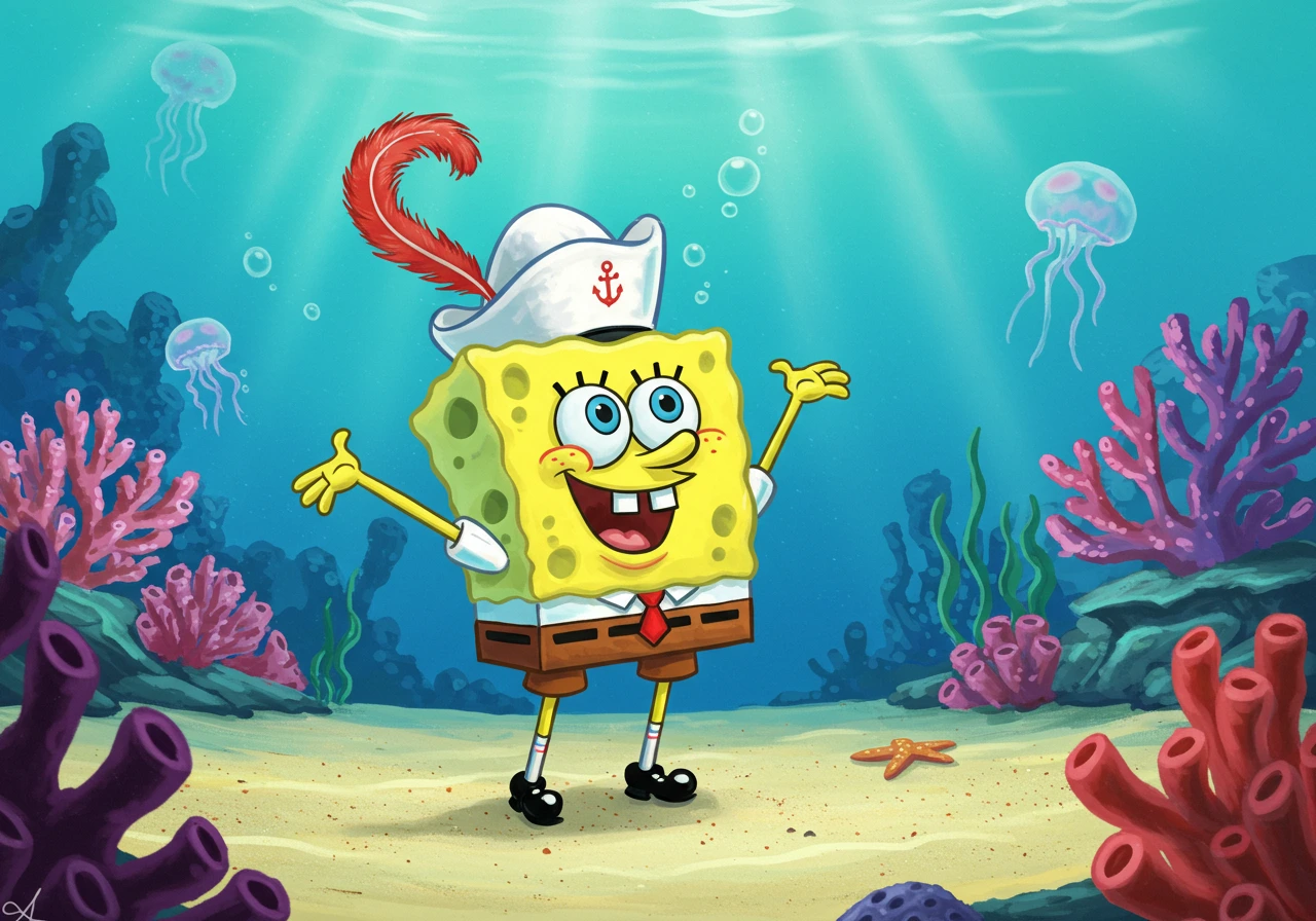 Spongebob created on Craiyon