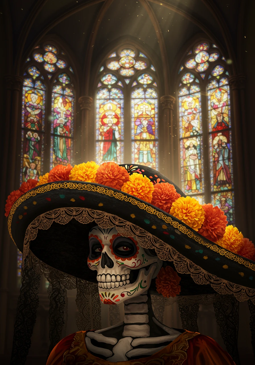 Skull art created on Craiyon