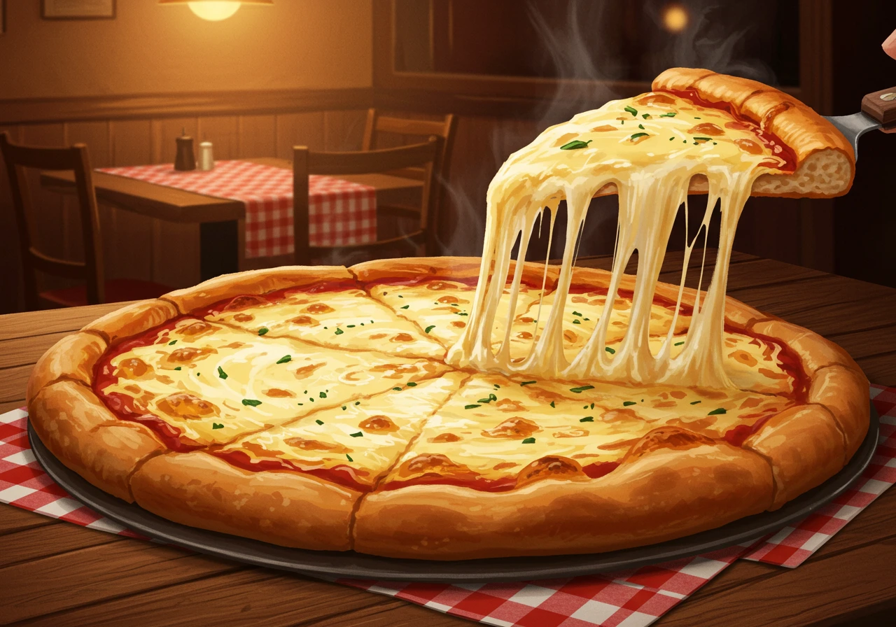 Pizza created on Craiyon