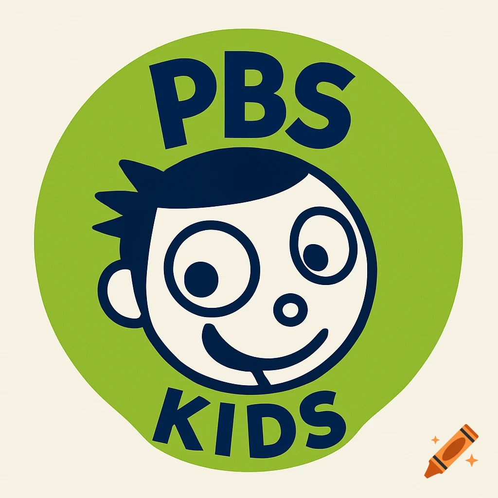 PBS Kids logo in a green circle featuring a cartoon character's face and the words PBS KIDS.