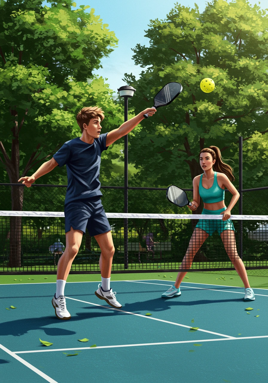 Pickleball created on Craiyon