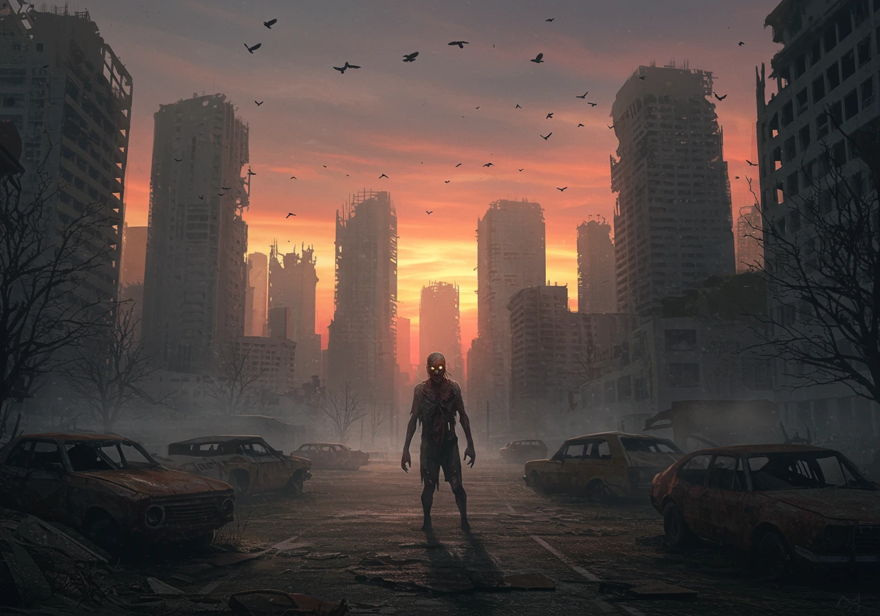 Zombie created on Craiyon