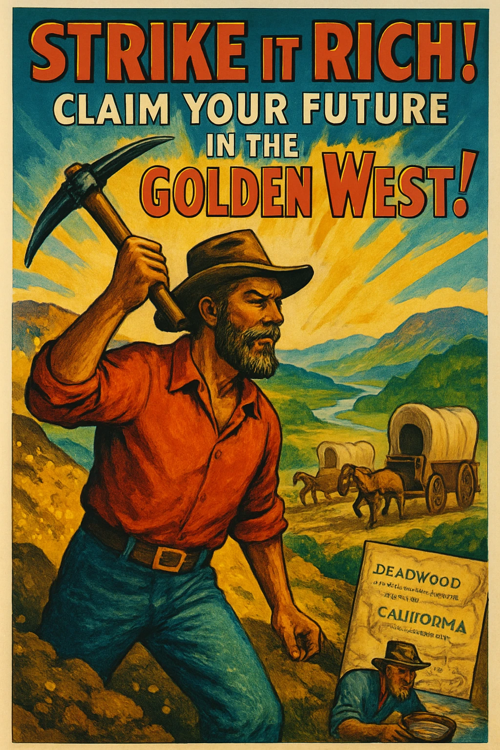 Vintage poster created on Craiyon