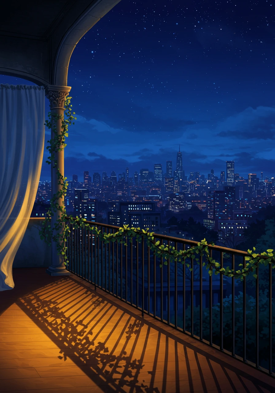 Night scene created on Craiyon