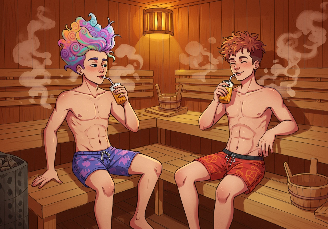 Sauna created on Craiyon