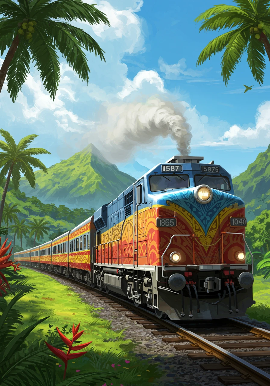 Train created on Craiyon