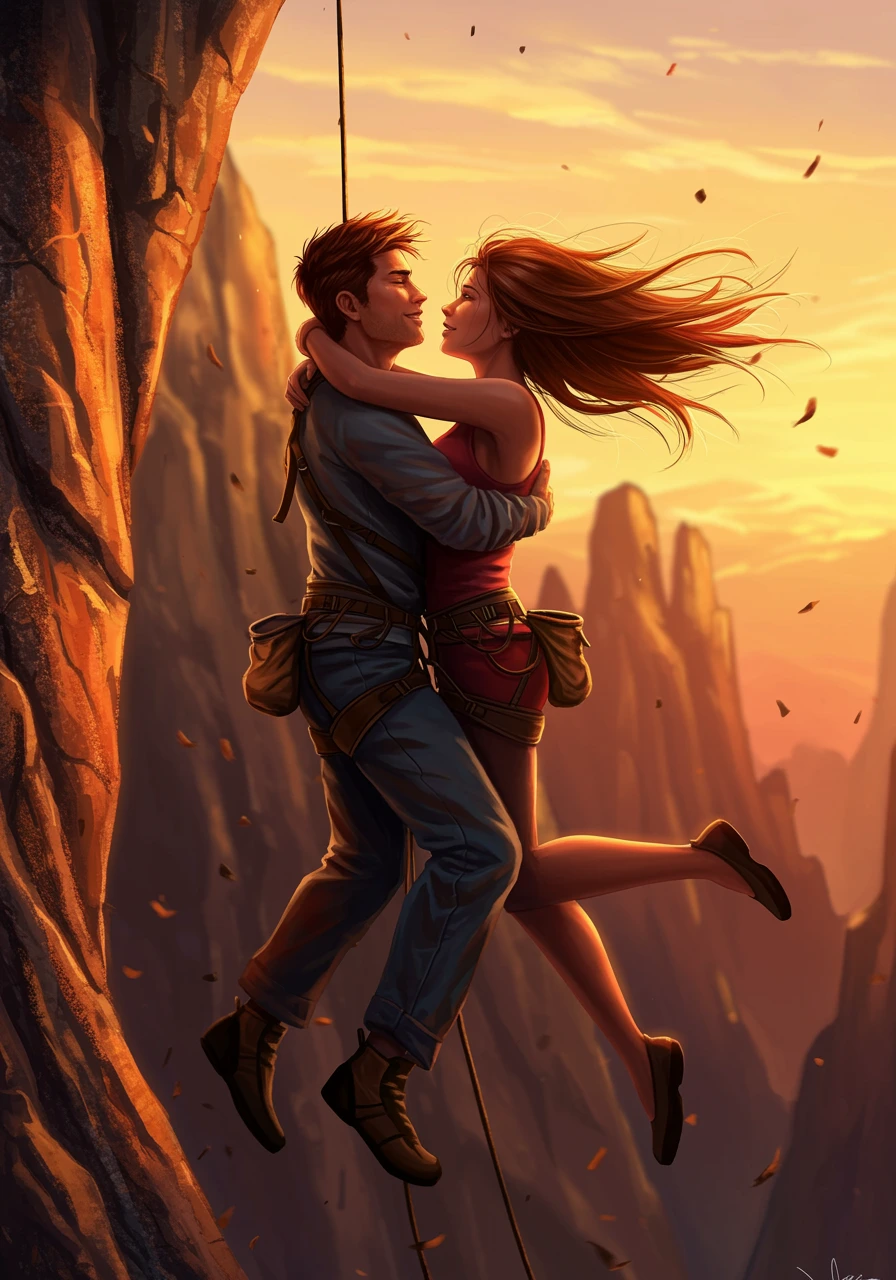 Rock climbing created on Craiyon