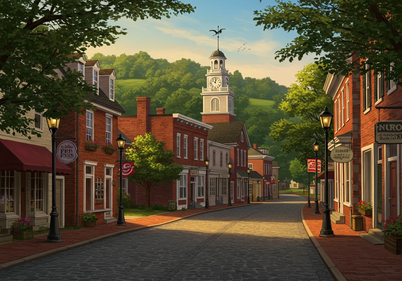 Townscape created on Craiyon