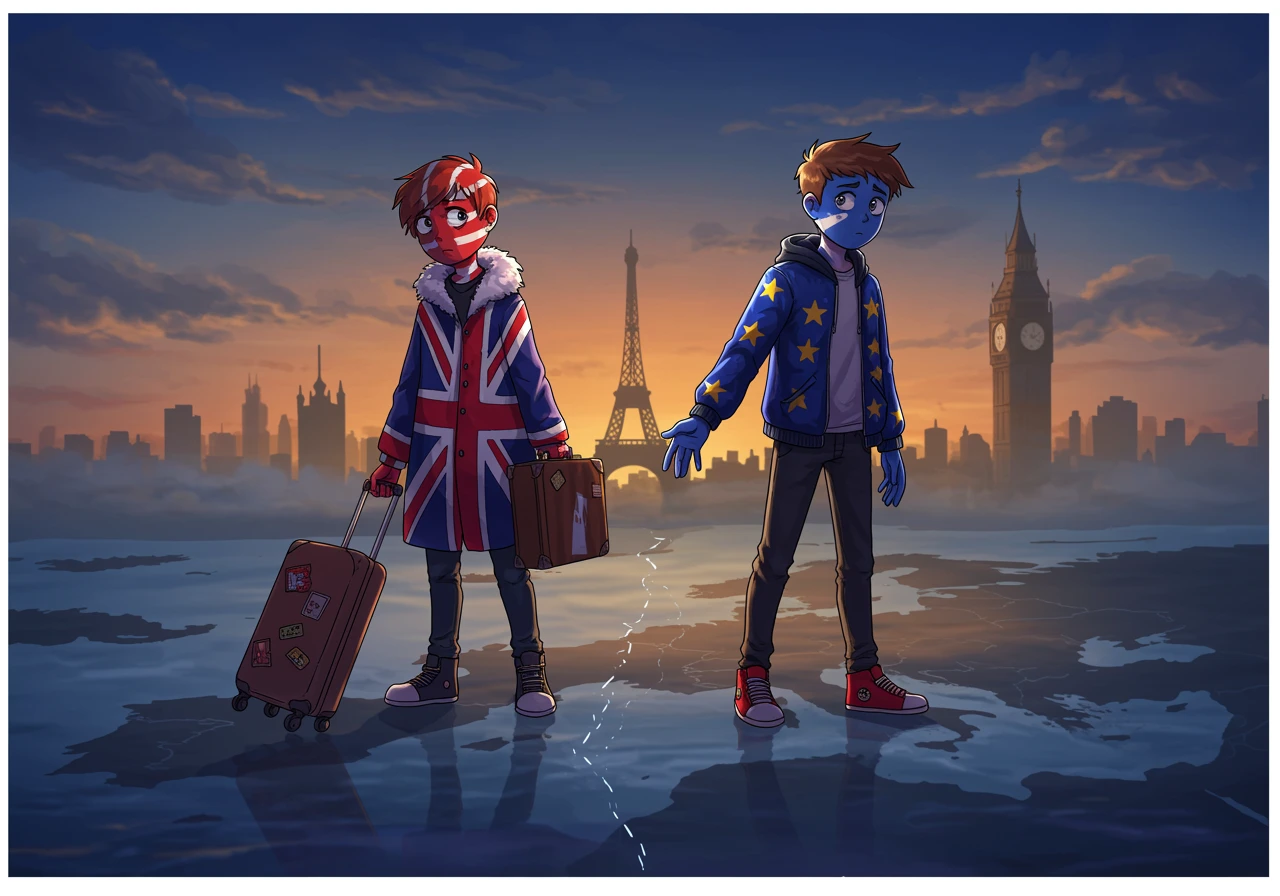 Political cartoon created on Craiyon