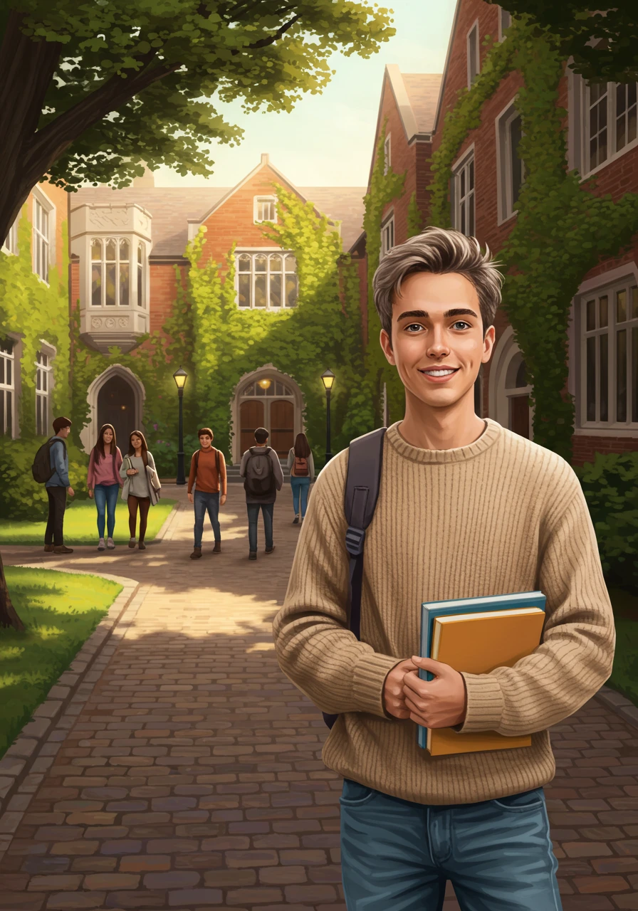 Campus created on Craiyon