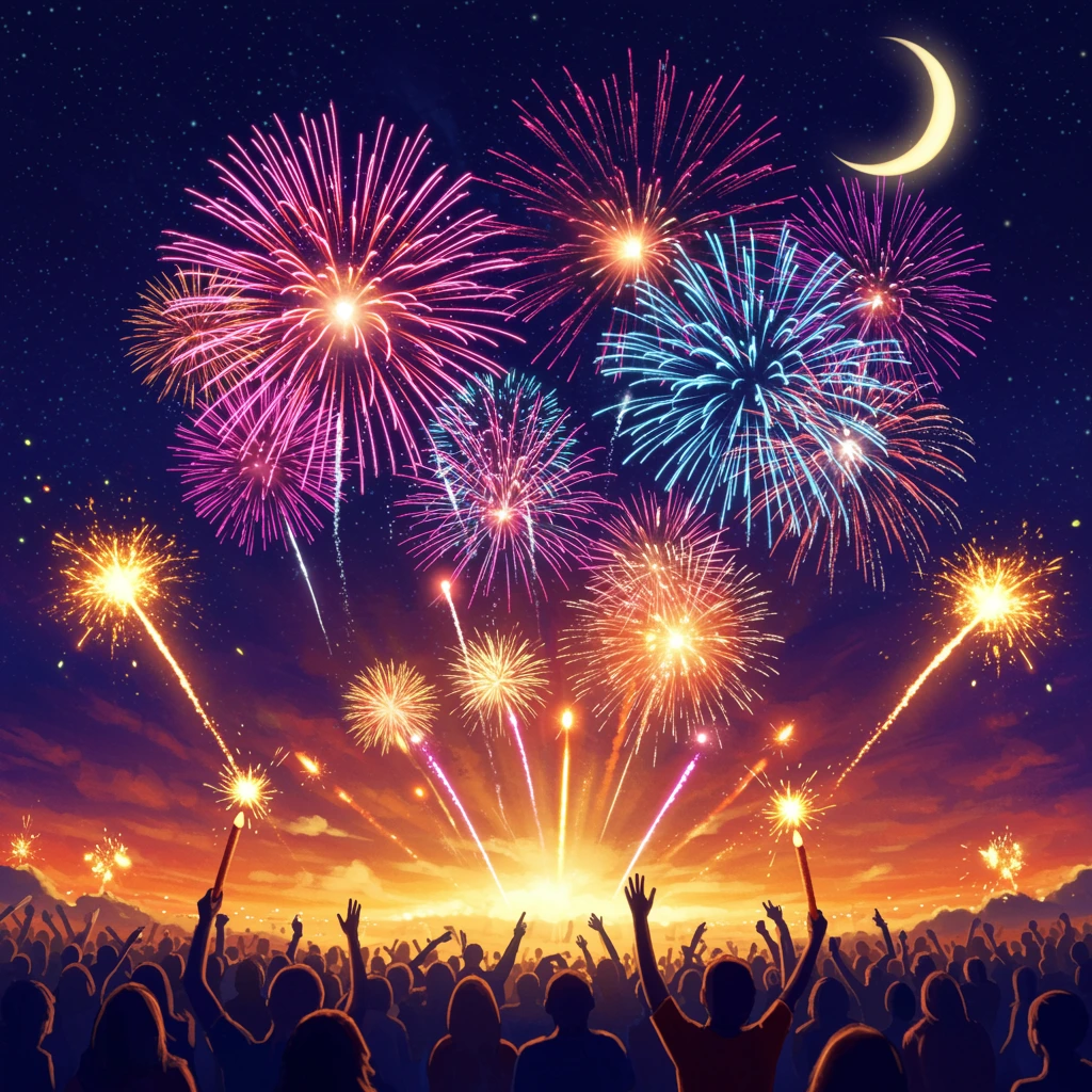 Fireworks created on Craiyon