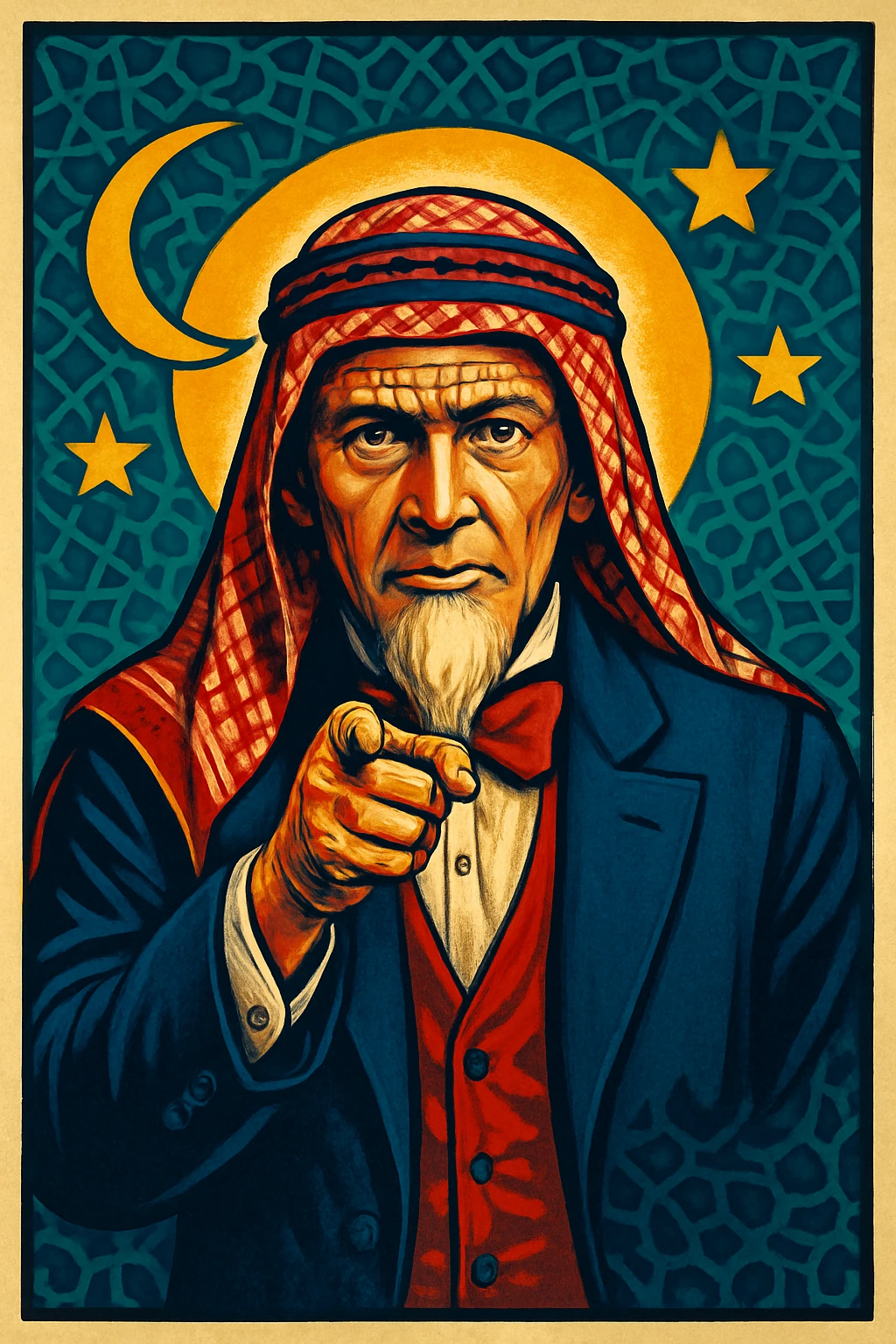 Political art created on Craiyon