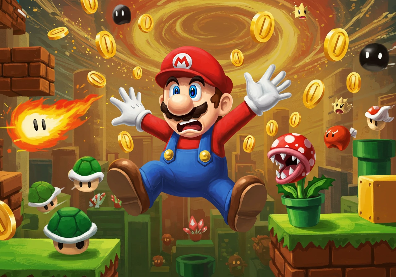 Videogame created on Craiyon