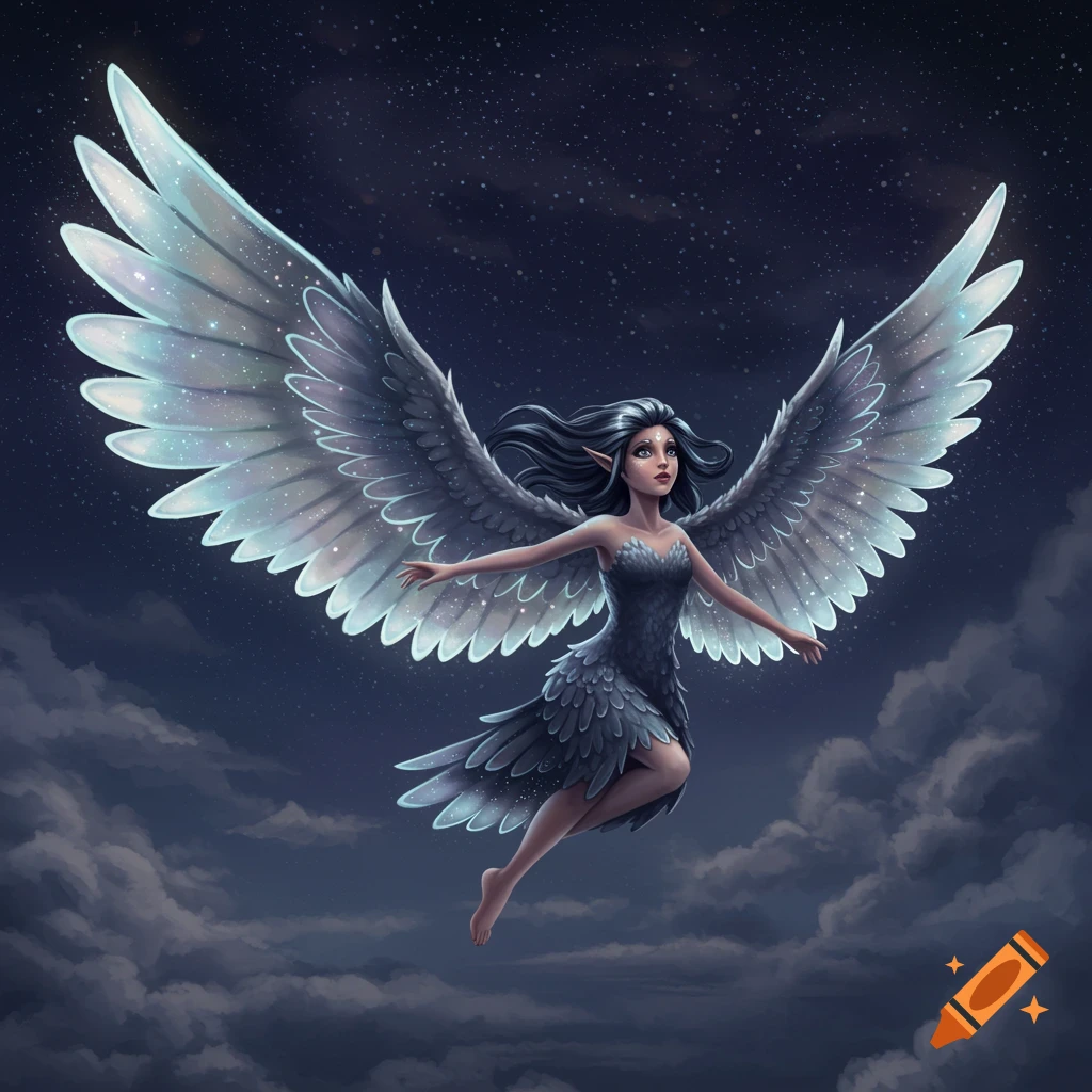 Image of realistic white angel wings on Craiyon