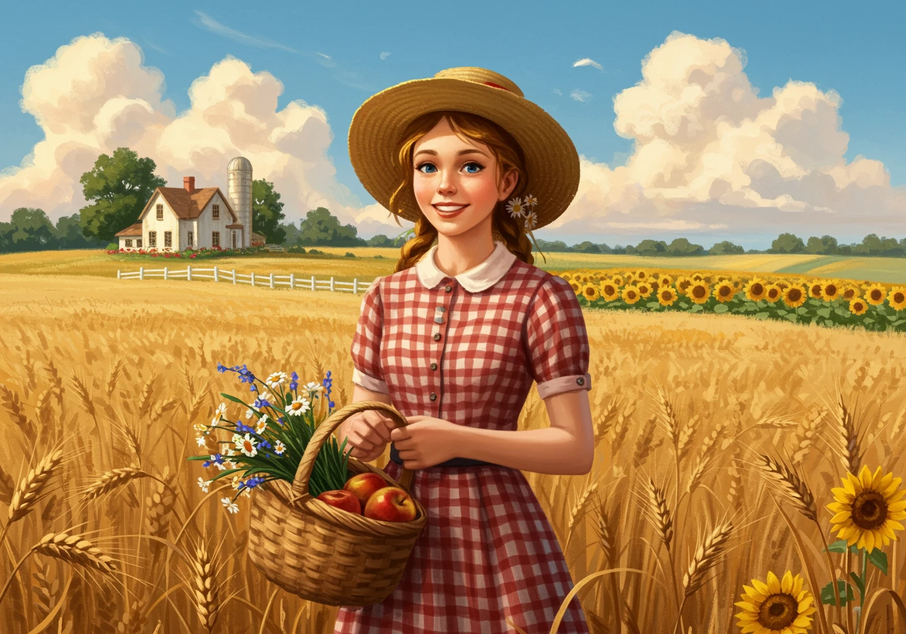 Farm life created on Craiyon