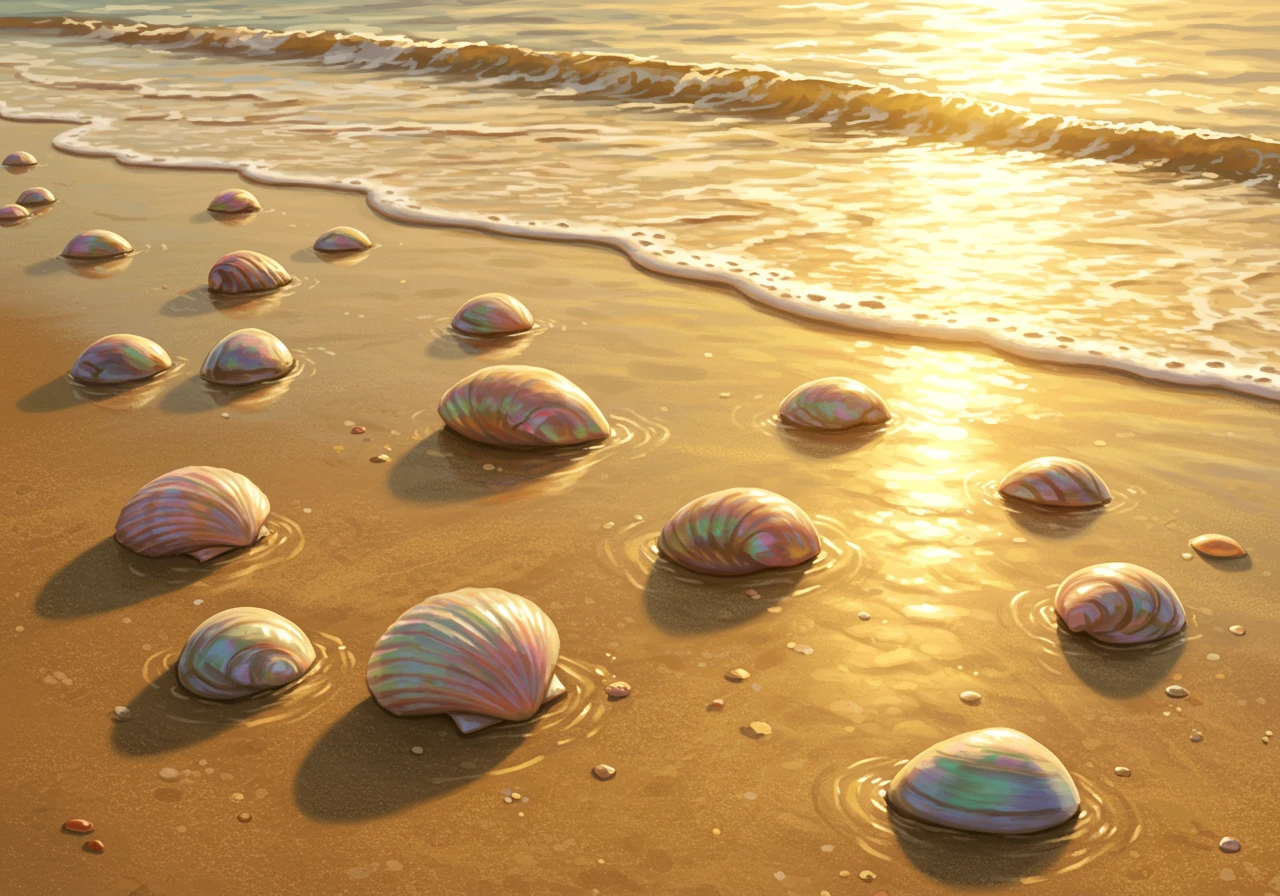 Seashells created on Craiyon