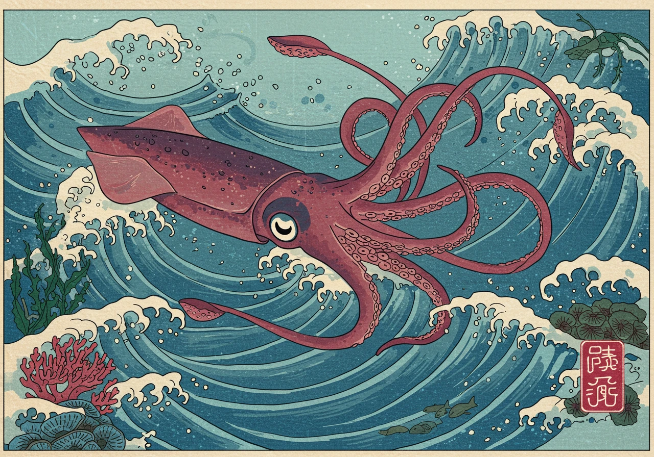 Japanese art created on Craiyon