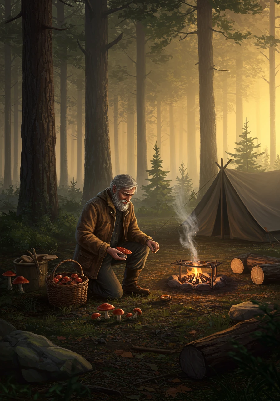 Mushrooms created on Craiyon