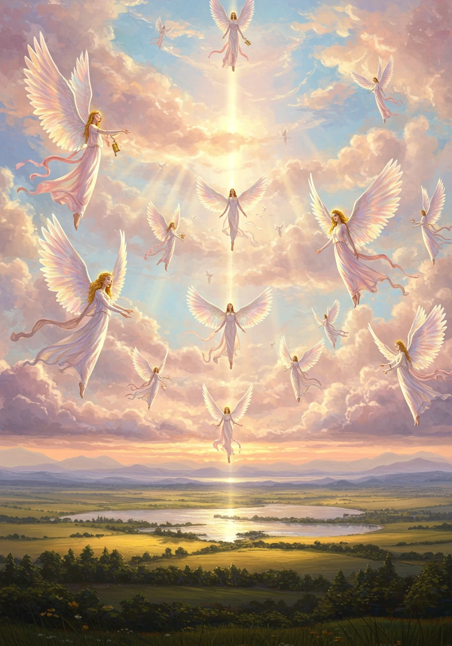 Angels created on Craiyon