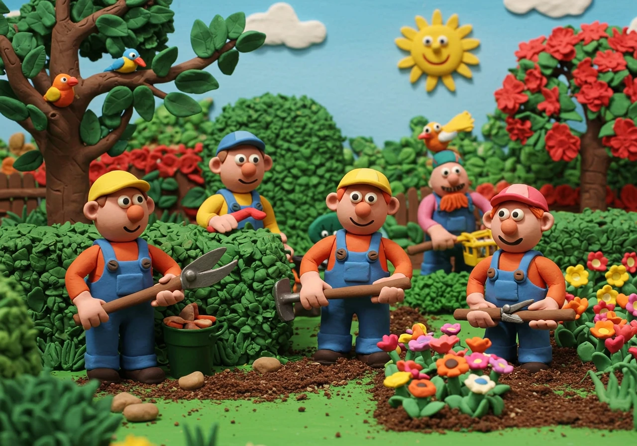 Claymation created on Craiyon