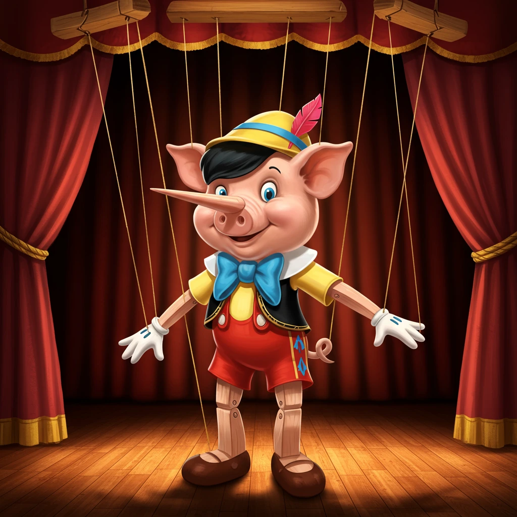 Puppet created on Craiyon