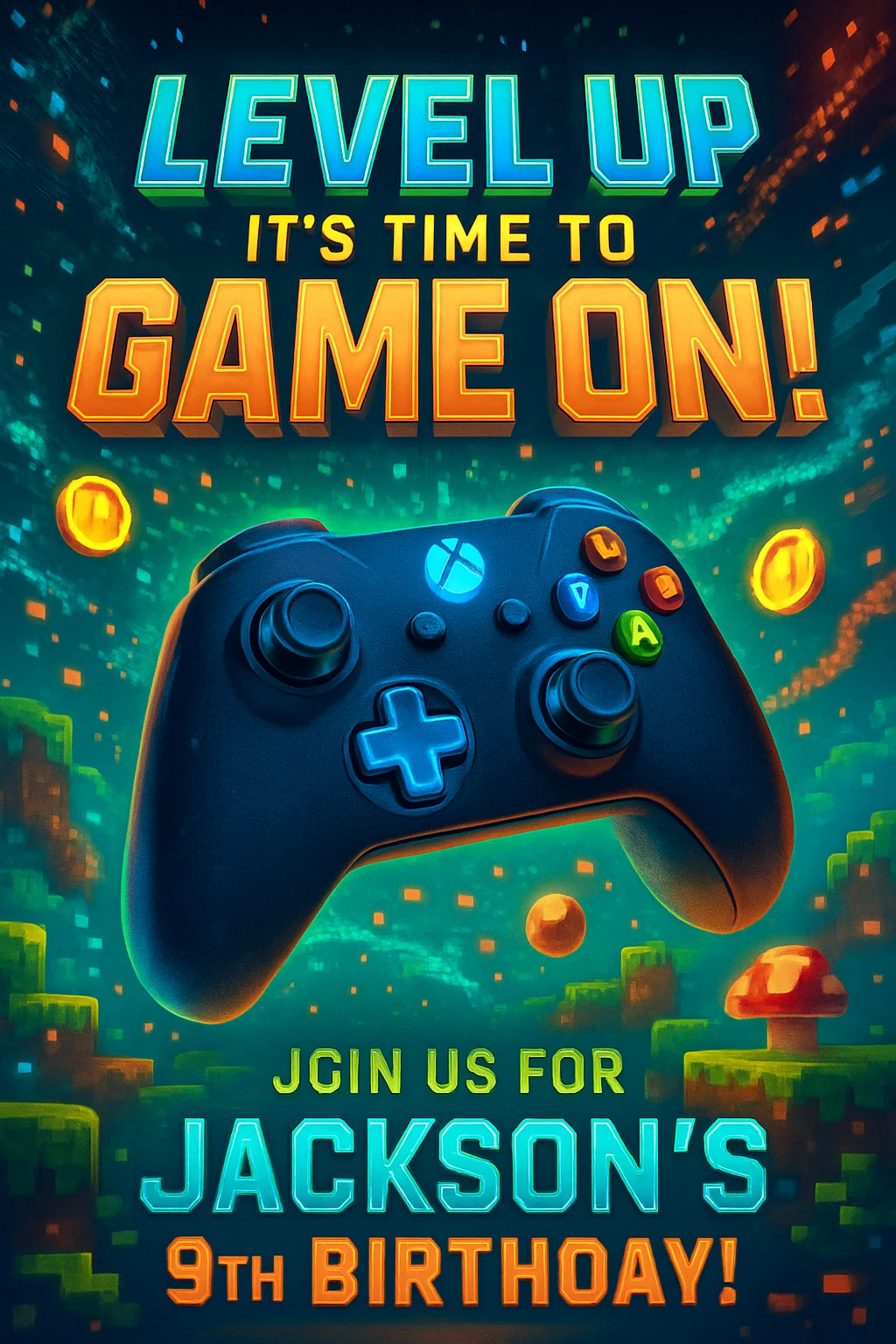 Birthday created on Craiyon