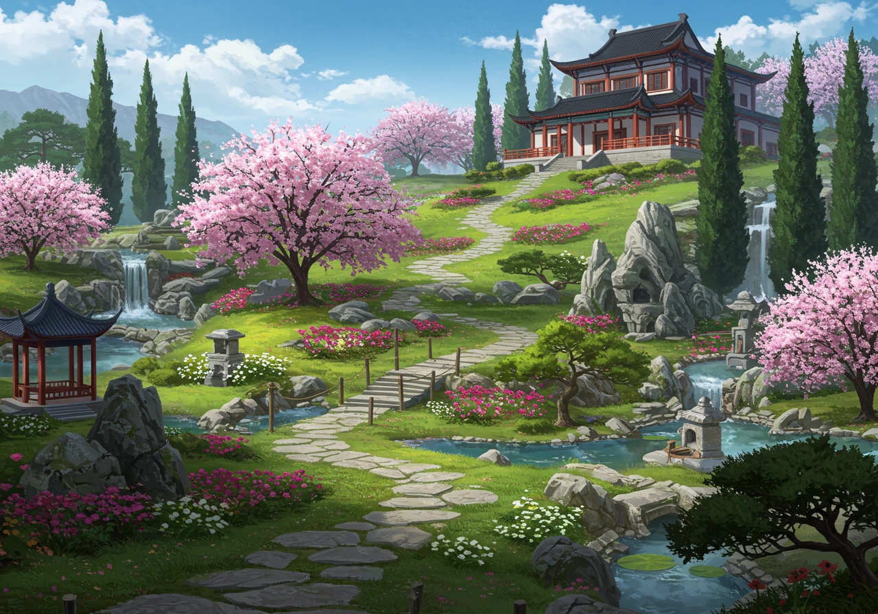 Asian architecture created on Craiyon