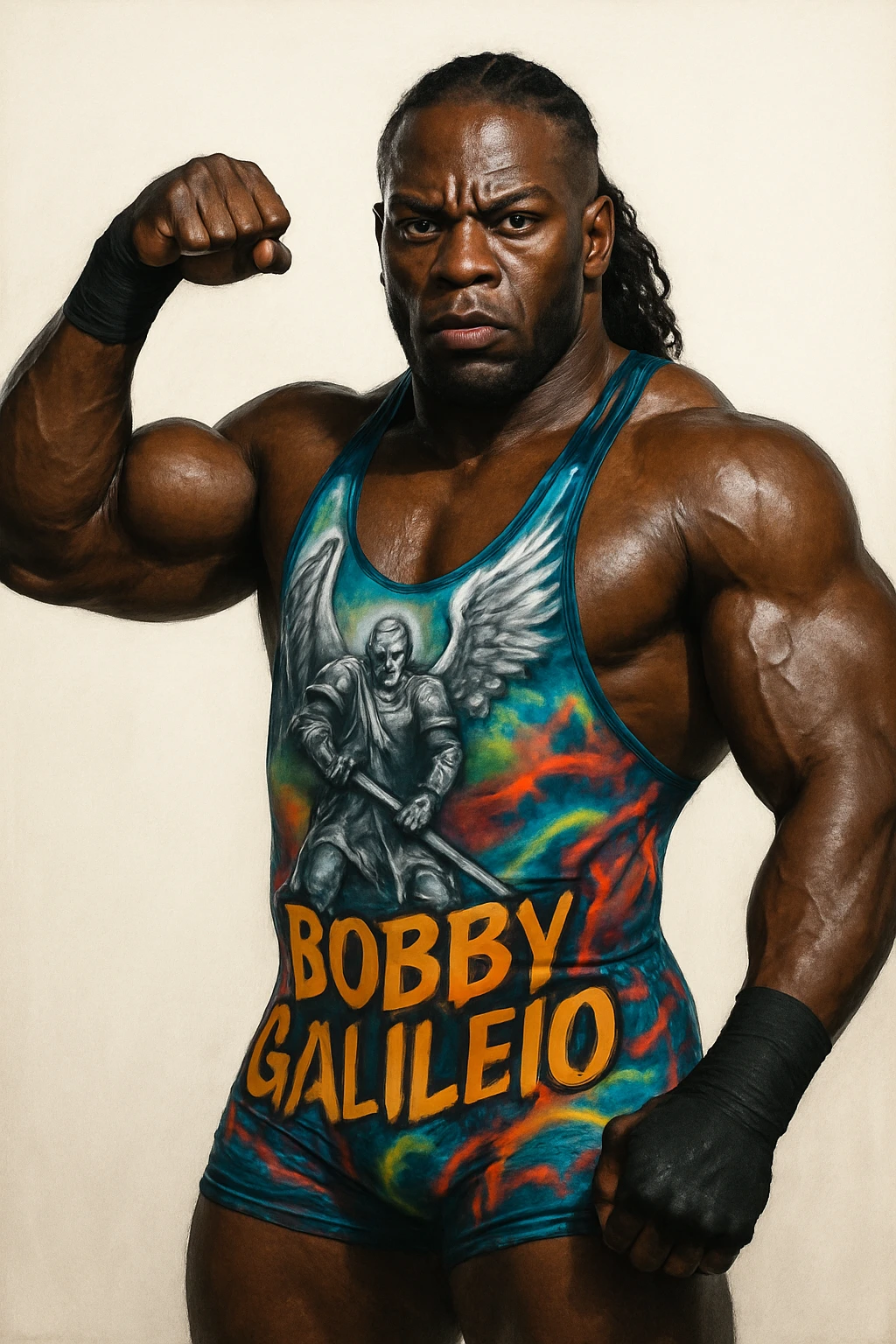 Wrestling created on Craiyon