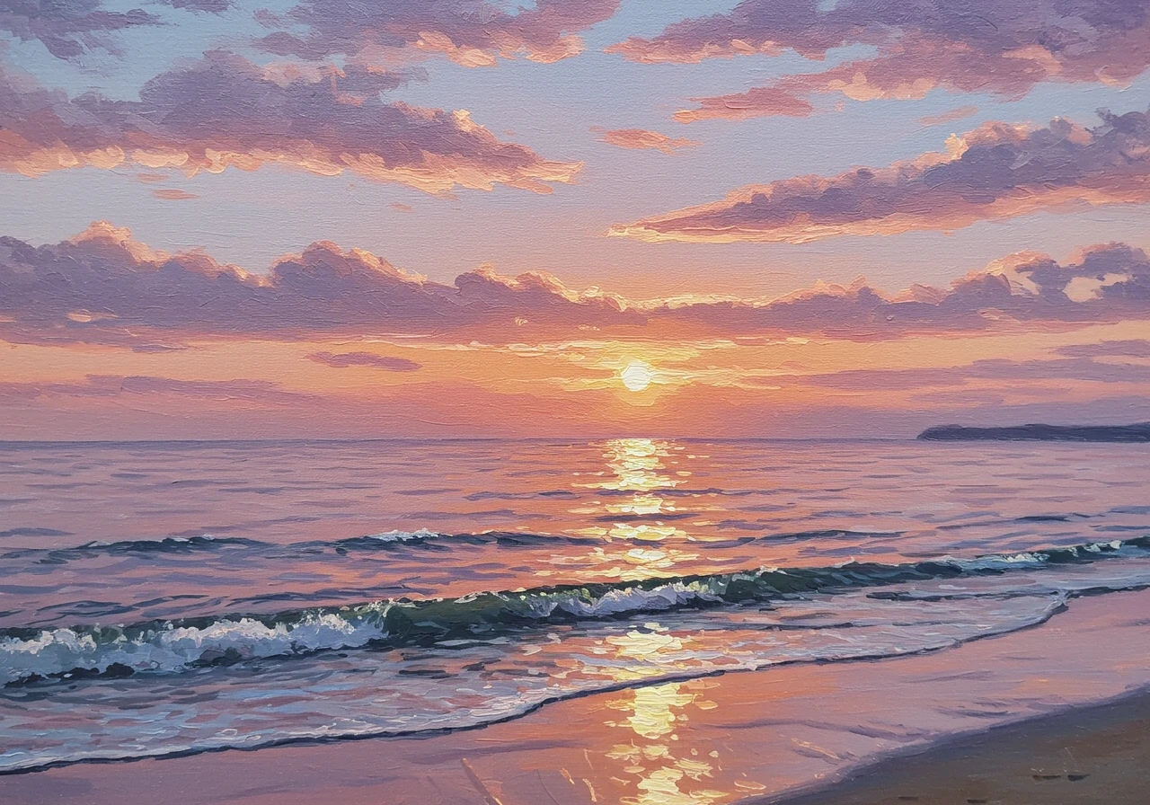 Sunset created on Craiyon