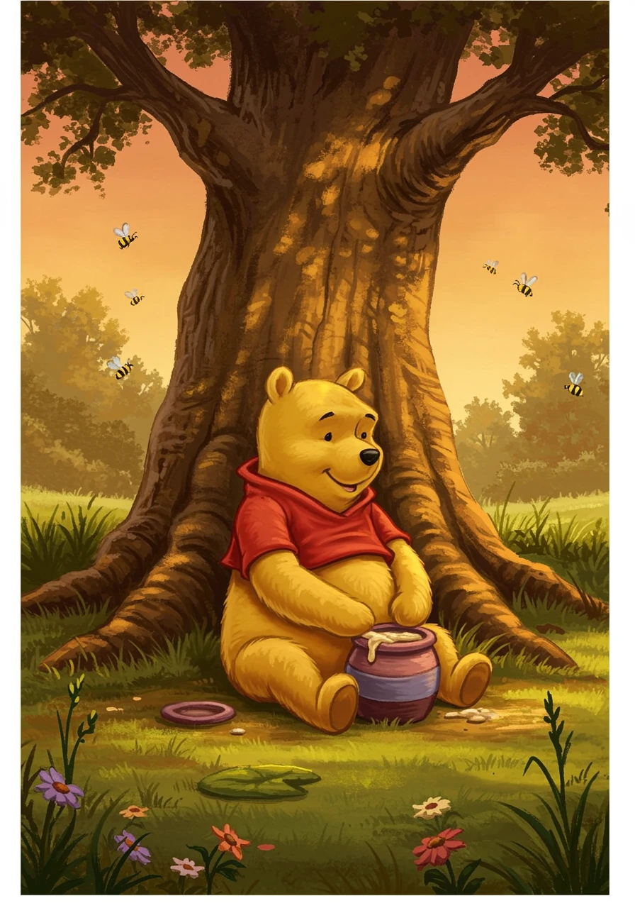 Winnie the pooh created on Craiyon