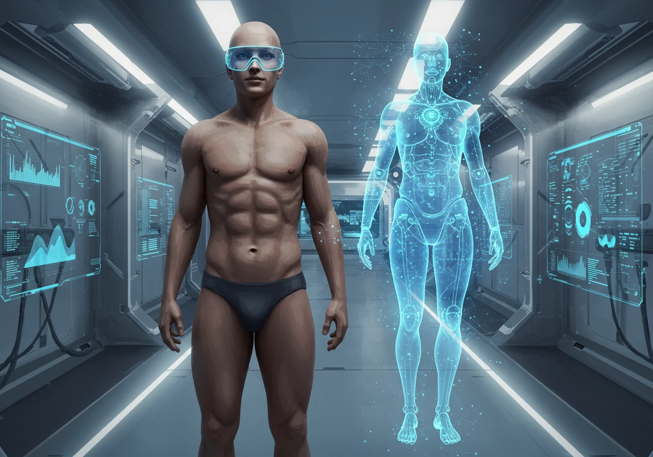 Human anatomy created on Craiyon